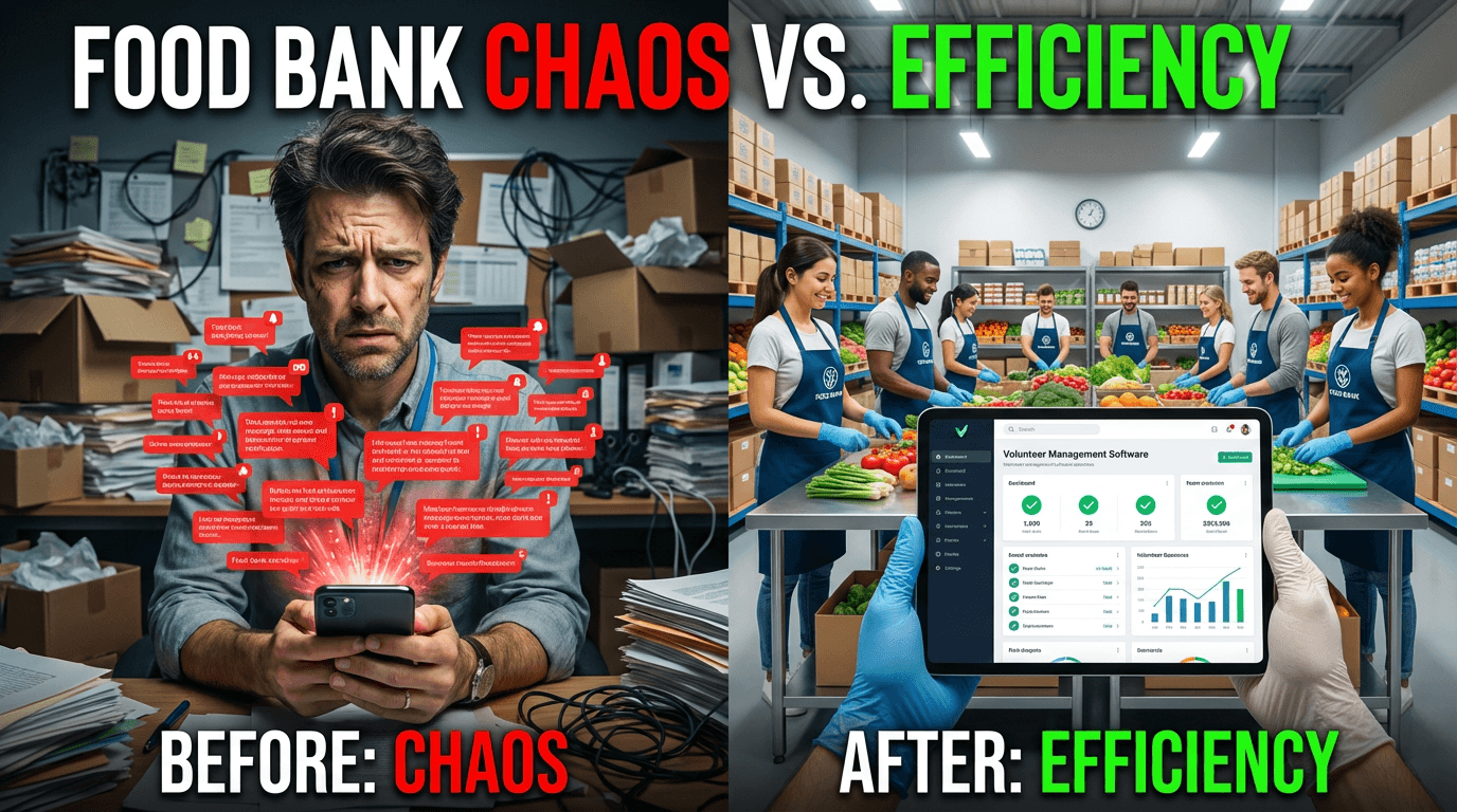 Why Text Chains Don't Work for Volunteer Coordination: Food Bank Solutions 2026